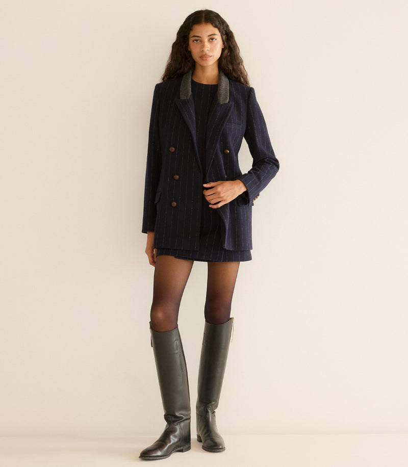 DUCCIO BLAZER -- MARIANNE PINSTRIPE