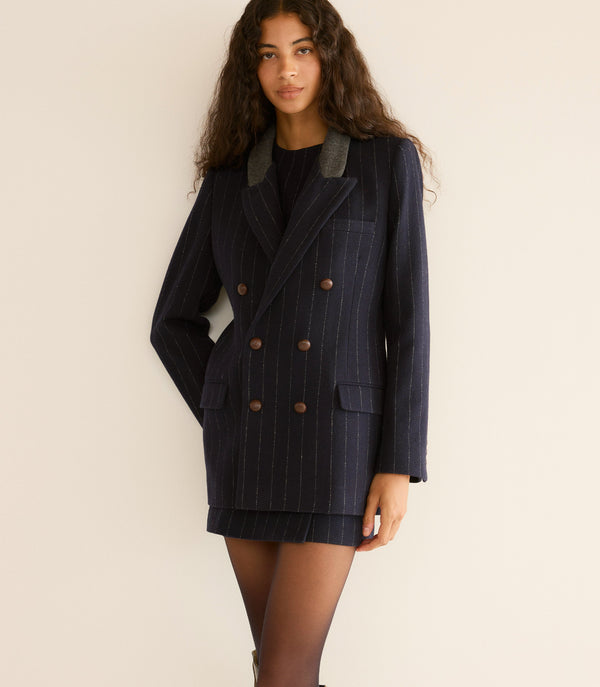 DUCCIO BLAZER -- MARIANNE PINSTRIPE